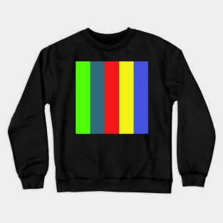 bright colorful minimalist abstract stripe pattern Crewneck Sweatshirt